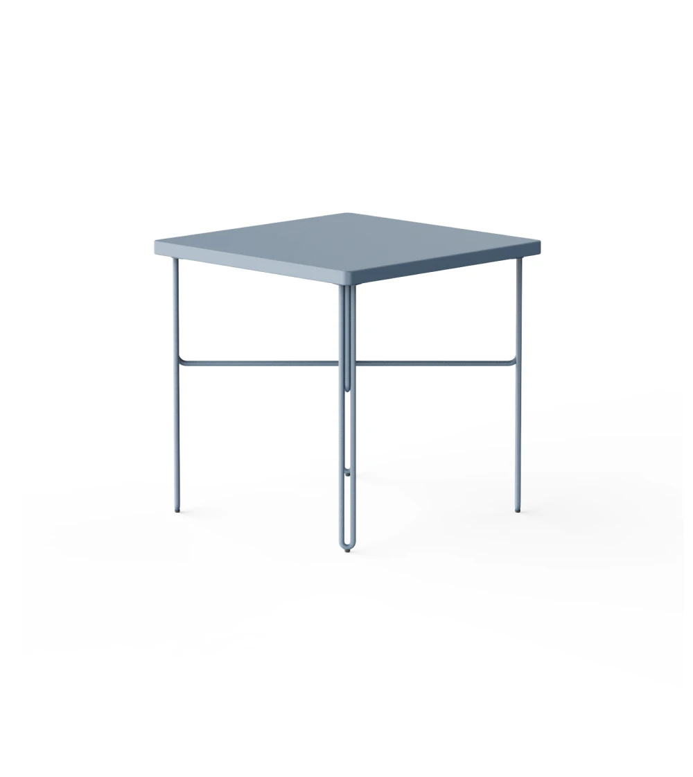 Mesa auxiliar azul de diseño nórdico