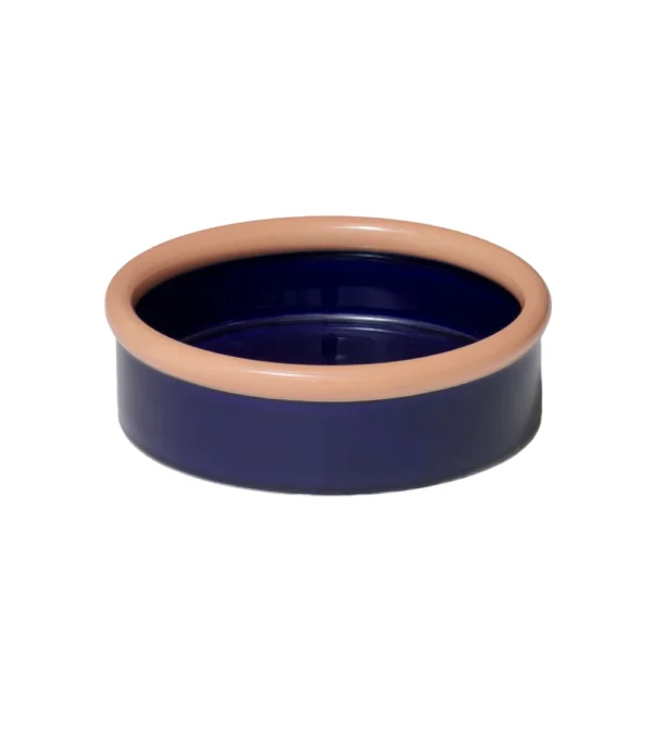 Bowl de cerámica azul marino.