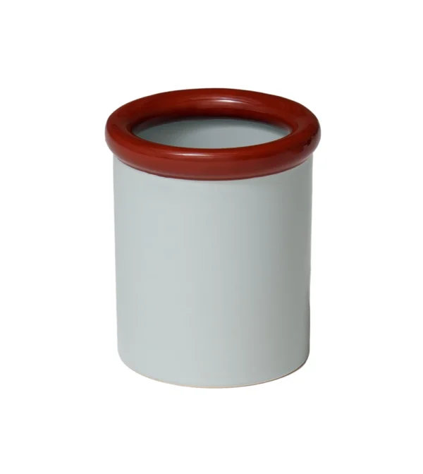 recipiente utensilios de cocina azul claro.