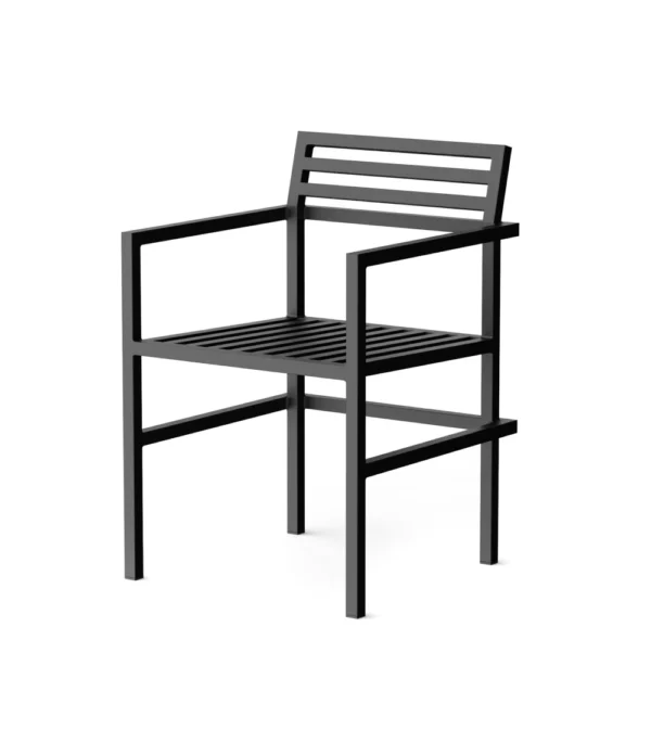 Silla para exterior negra