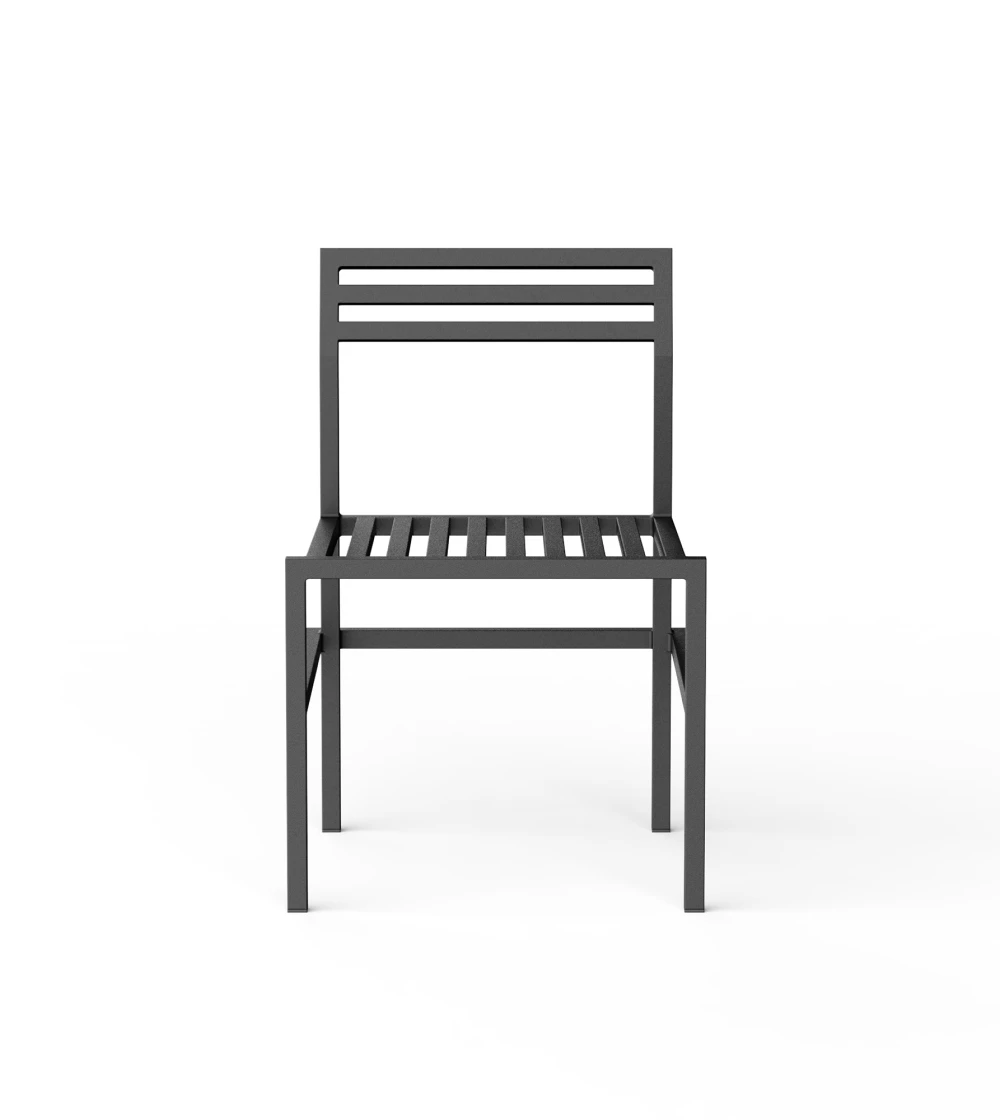 Silla para exterior negra