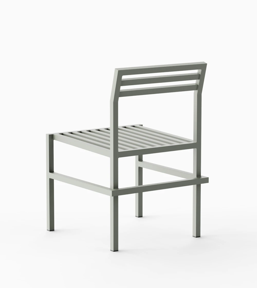 Silla para exterior gris