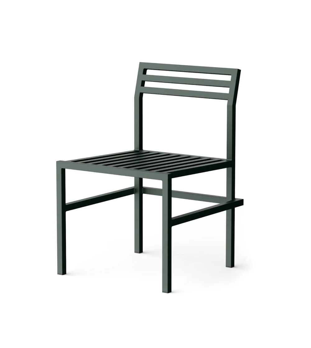 Silla para exterior verde