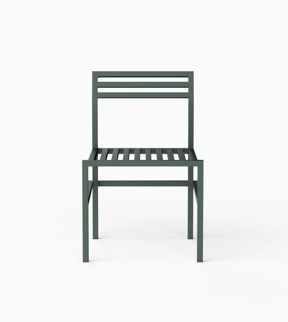 Silla para exterior verde