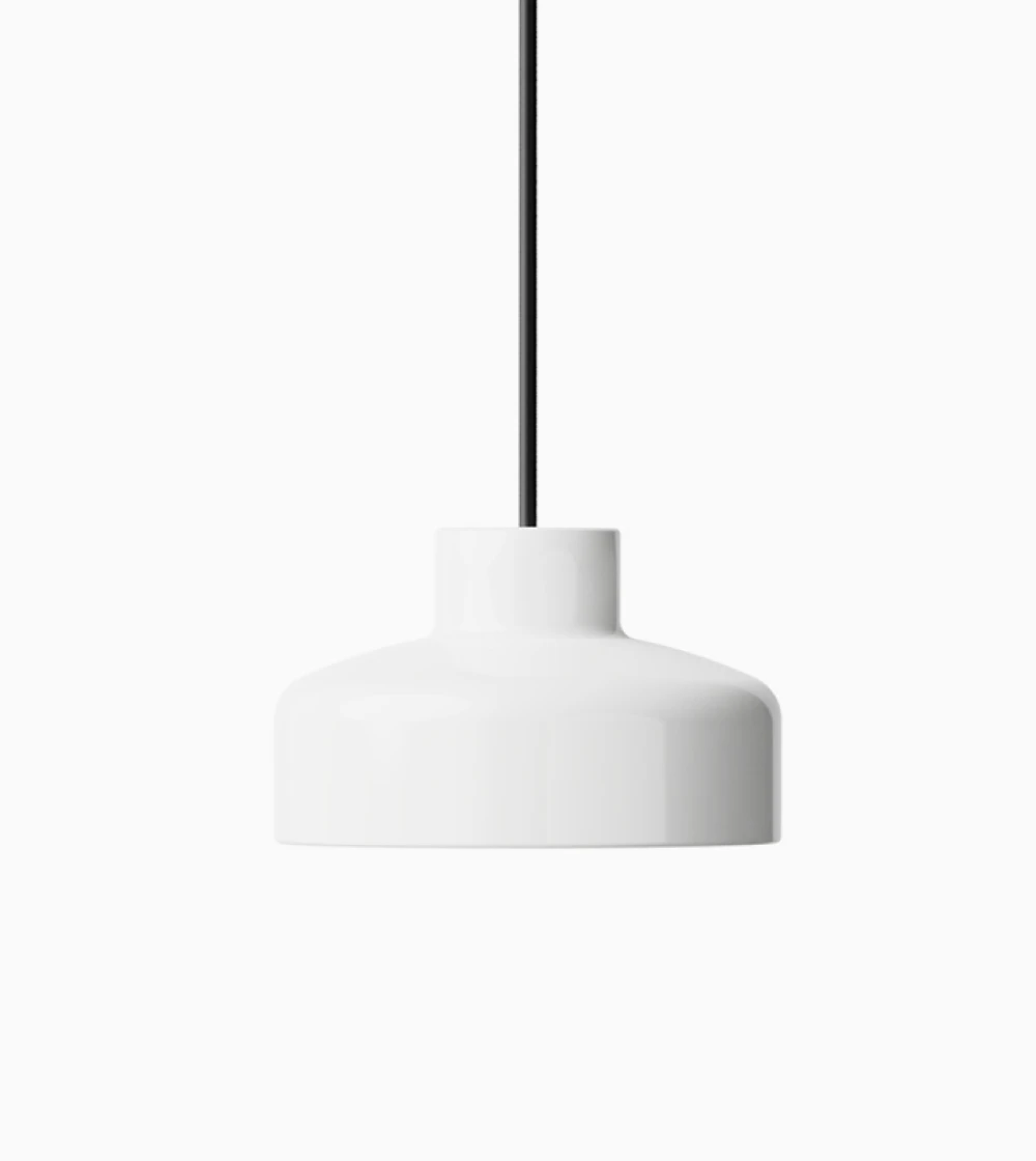 Lámpara de techo gris claro de estilo nórdico.