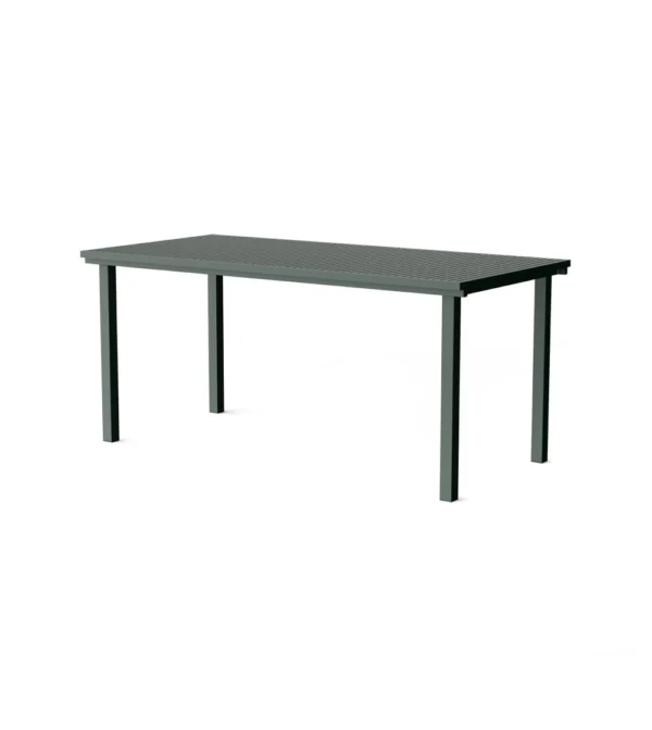Mesa para exterior de aluminio verde