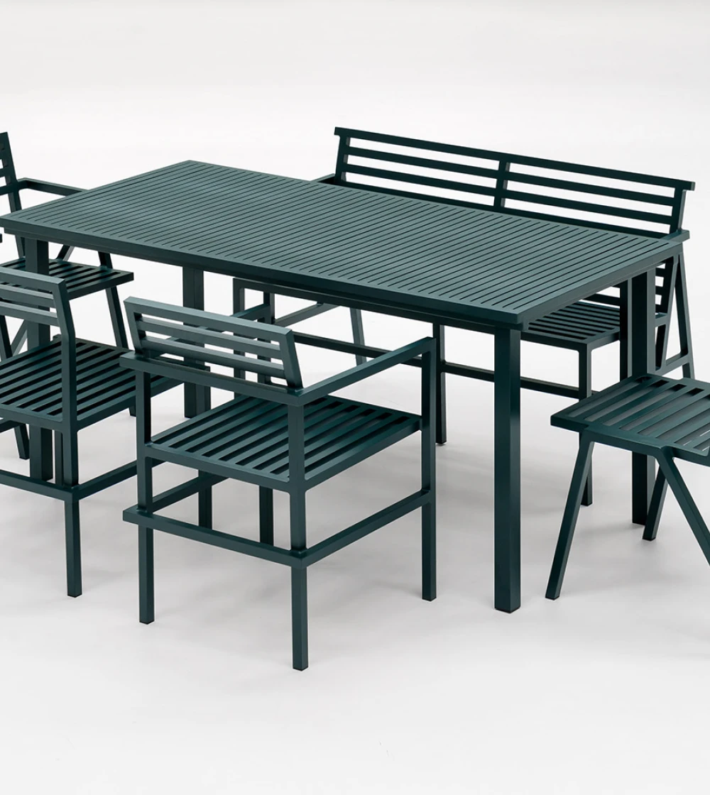 Mesa para exterior verde