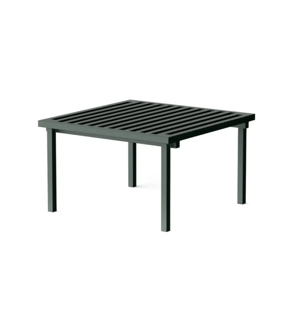 Ottoman para exterior verde. Reposapiés o mesa auxiliar