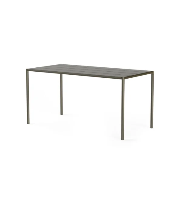 Mesa para exterior verde oscuro