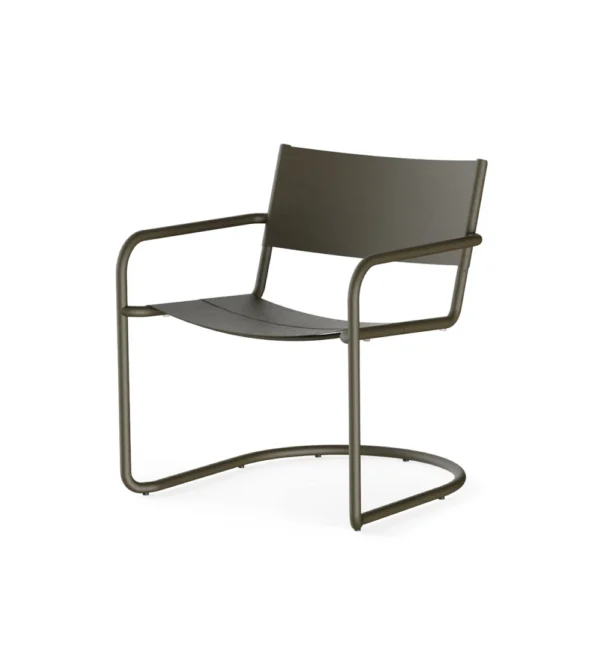 Silla para exterior verde oscuro