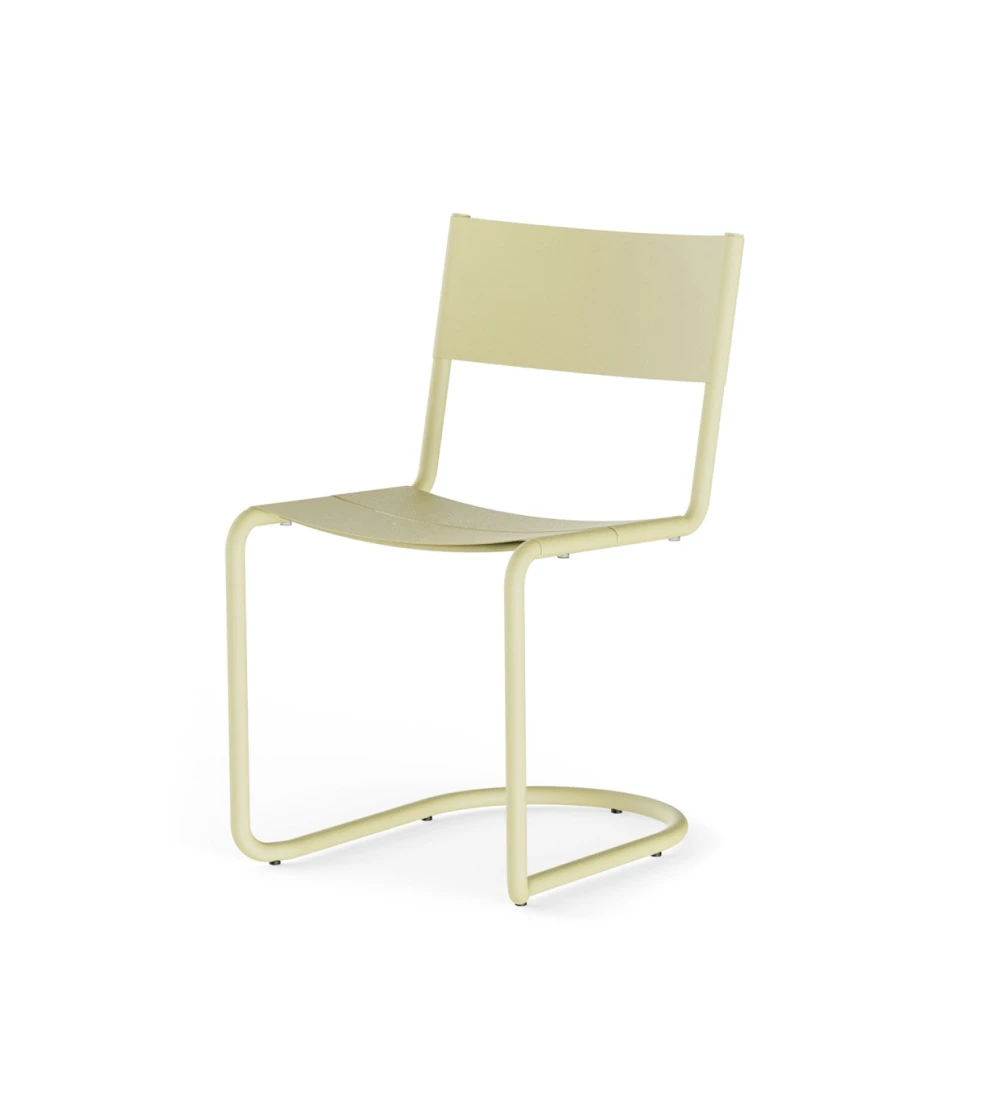 Silla para exteriores color amarillo