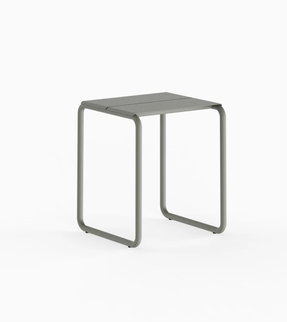taburete para exterior gris