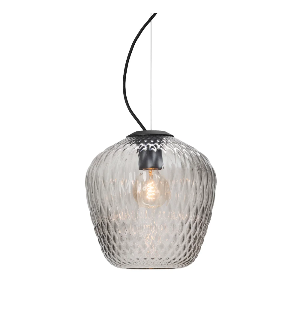 Lámpara de techo tulipa de cristal