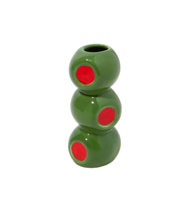 Jarrón con forma de aceitunas