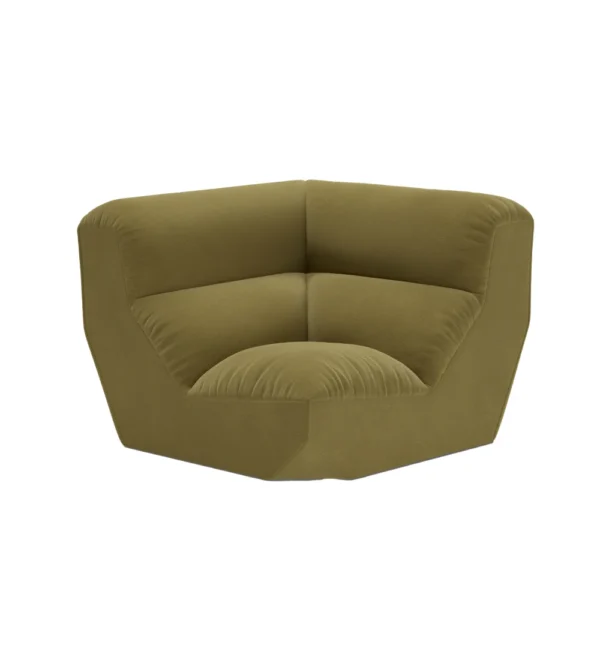Sofá modular verde de diseño
