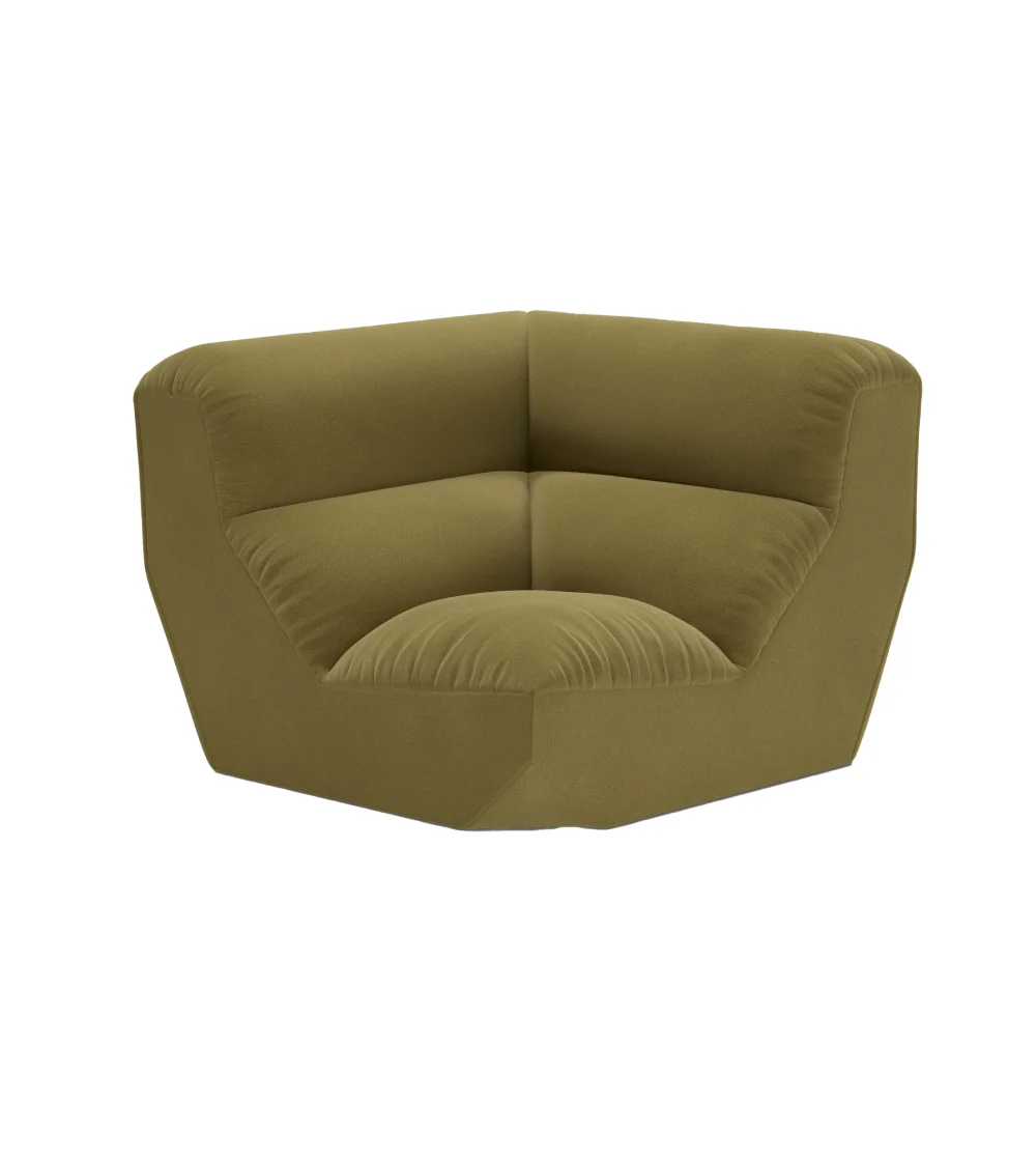 Sofá modular verde de diseño