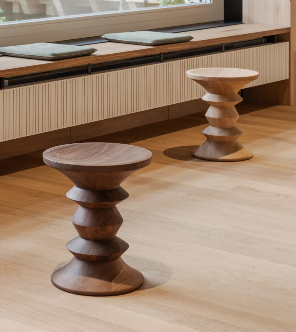 Stools Modelo A Nogal Oscuro - Imagen 2