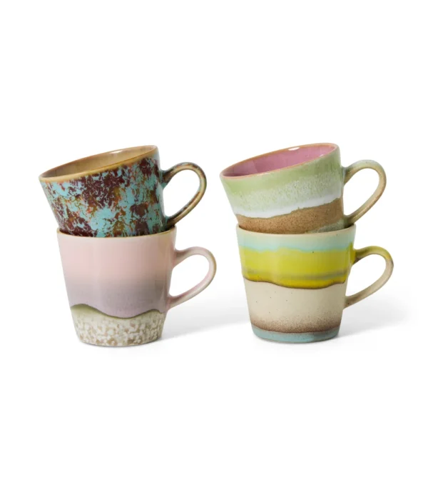 tazas de cerámica de colores