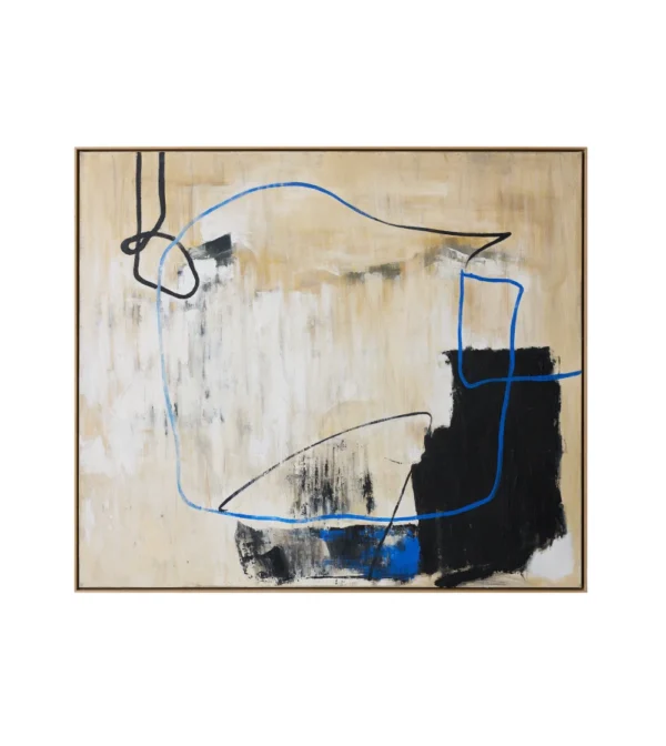 cuadro abstracto easy elan pintado a mano de HKLIVING