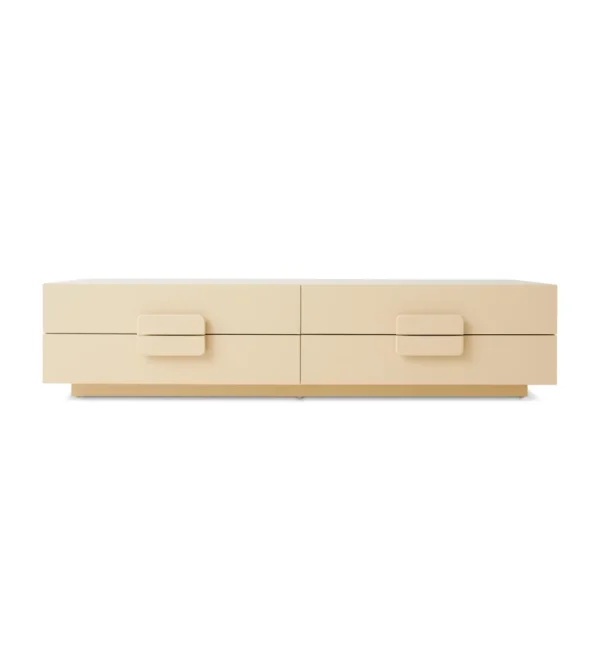 aparador bajo con cajones color crema hkliving