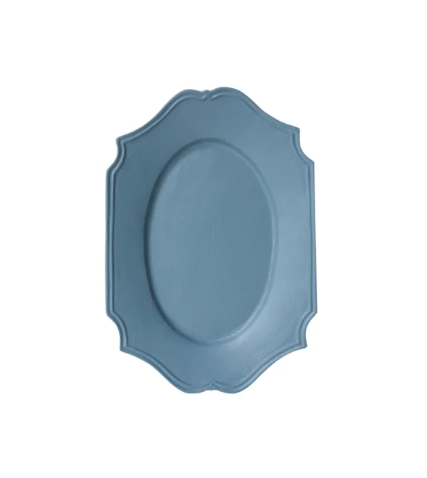 Bandeja de metal azul