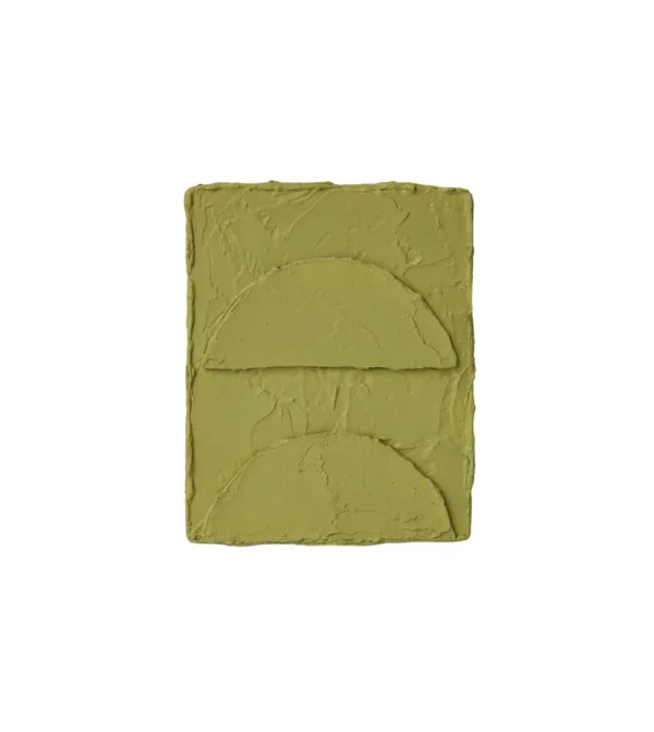 cuadro pintado a mano verde de hkliving