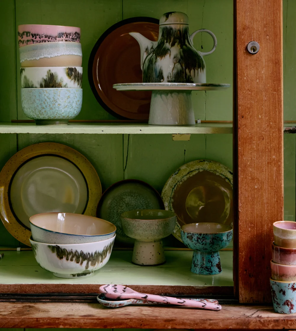bowls de cerámica de colores hkliving
