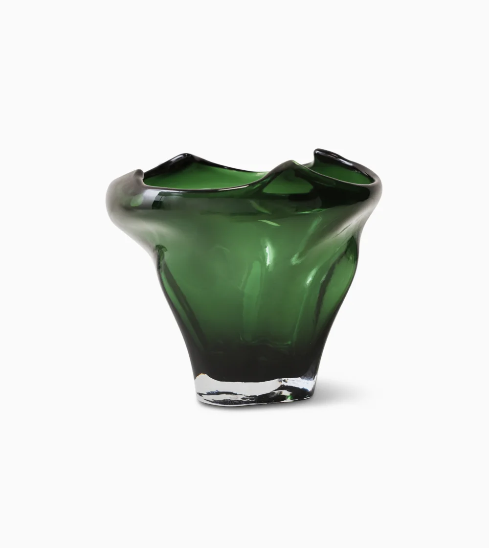 Jarrón Folded Mid Emerald - Imagen 4