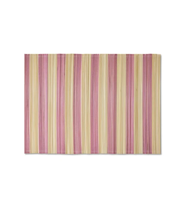 Mantel individual de bambú color rosa hkliving