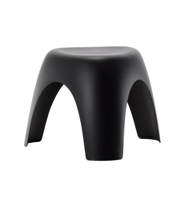 Taburete Elephant Stool de plástico negro Vitra