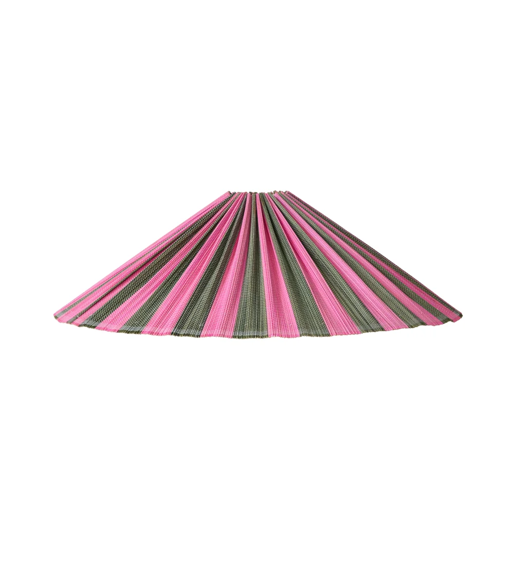Pantalla para lámpara de mesa verde y rosa de hkliving