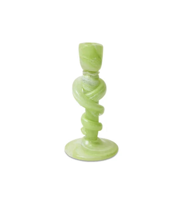 portavela cristal verde