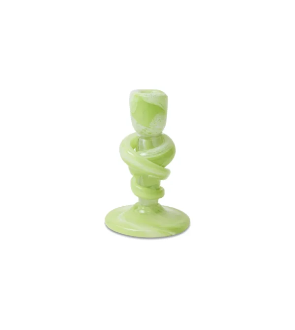 portavela cristal verde