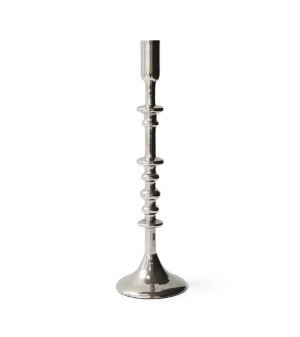 Portavela o candelabro clásico metálico de hkliving