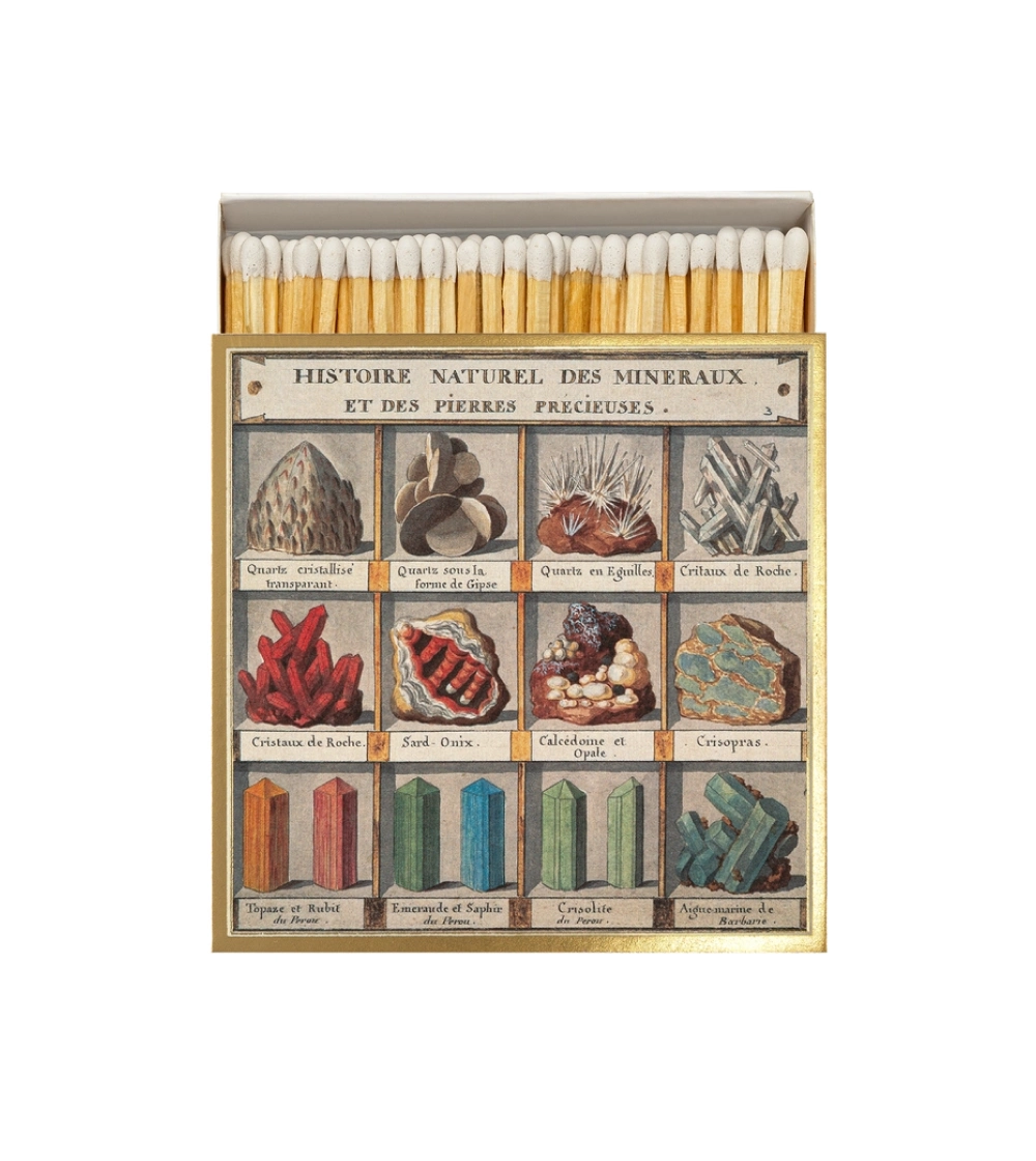 caja de cerillas bonitas de diseño archivist