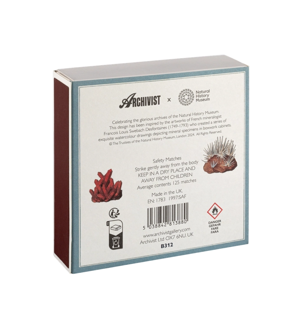 caja de cerillas bonitas de diseño archivist