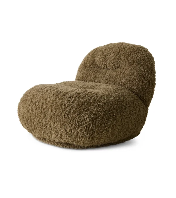sillon con borreguito marrón de HKLIVING