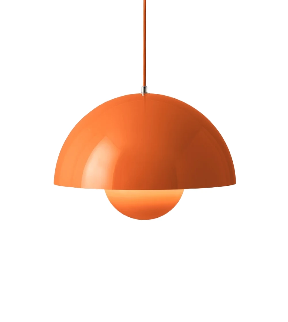 lámpara de techo Flowerpot vp2 color naranja