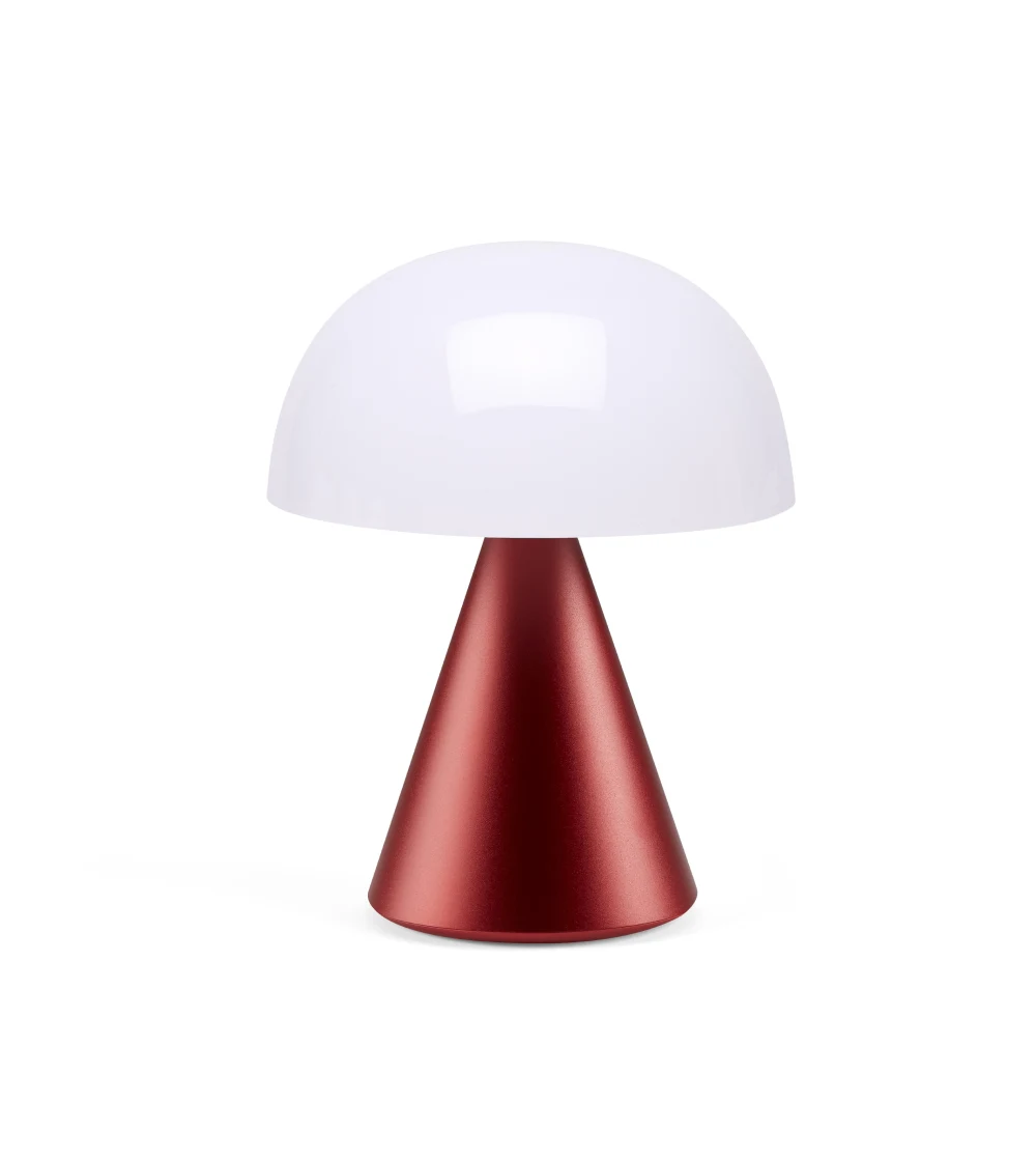 lampara portatil roja de lexon