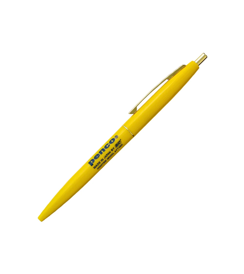bolígrafo Knock Ballpoint Pen amarillo de Penco
