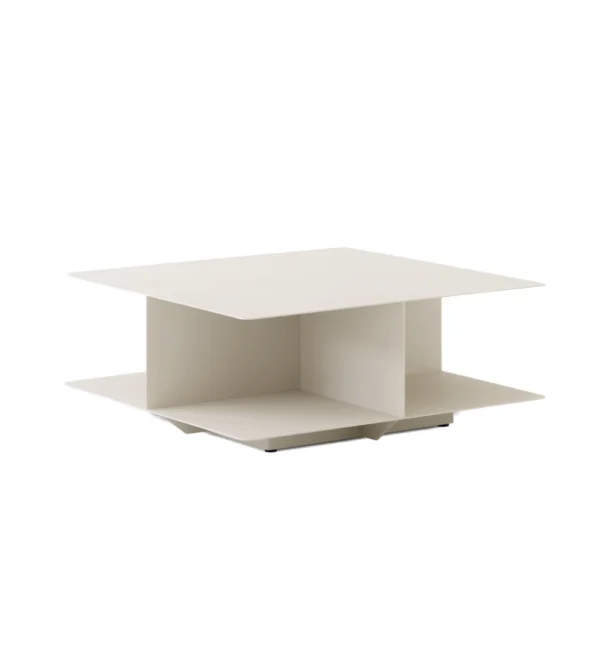mesa de centro de acero beige de &Tradition