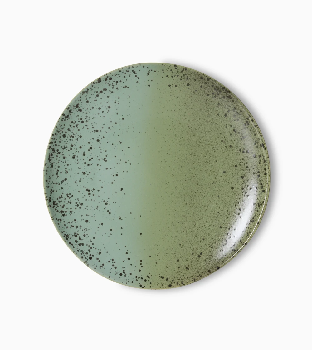 70s Ceramics: Platos Dinner Fleck Set/2 - Imagen 3
