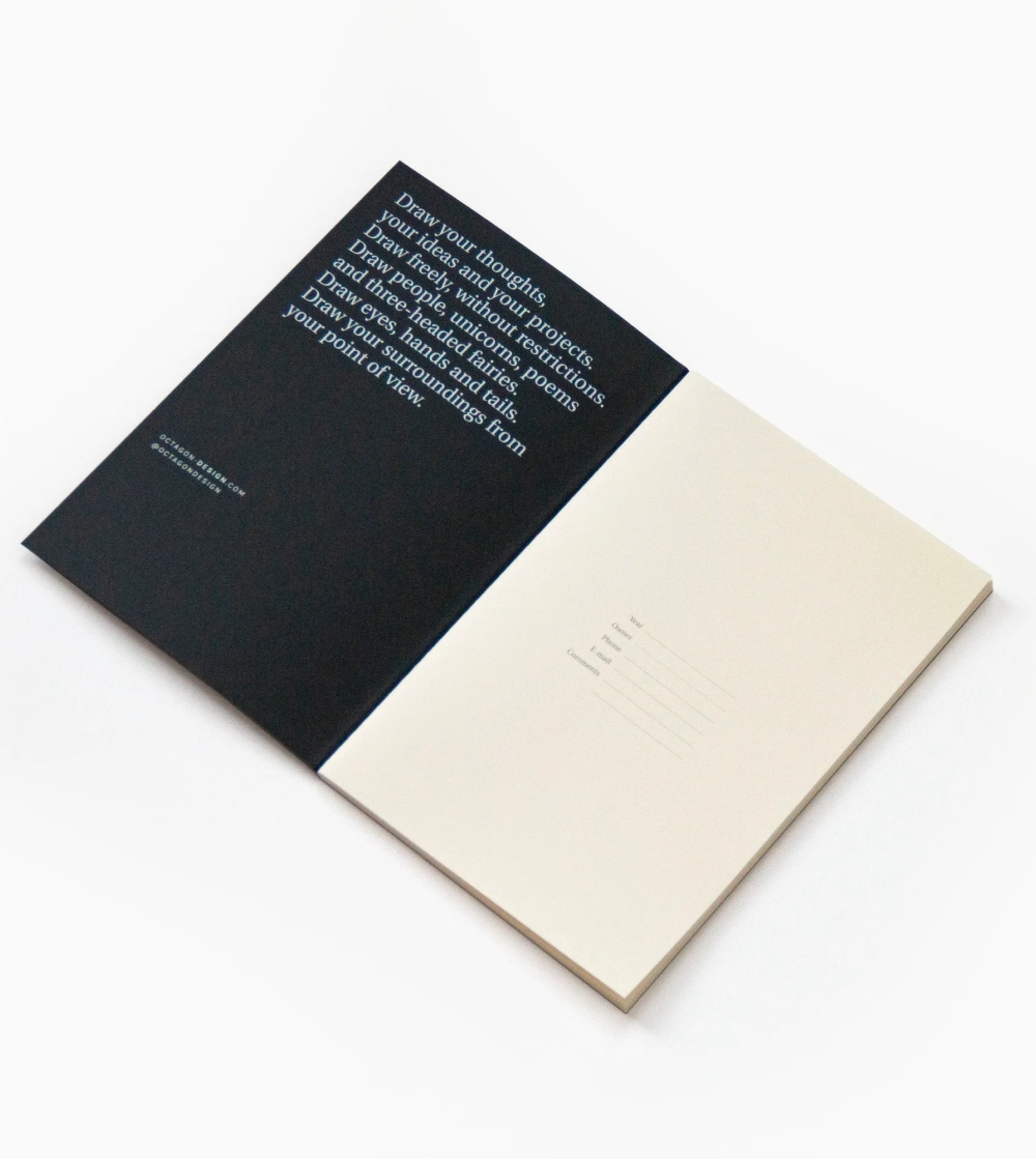 cuaderno negro a5 papel punteado
