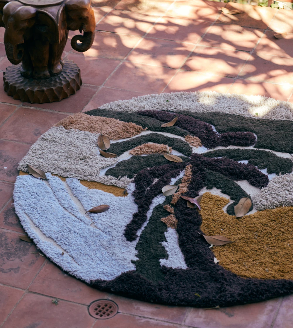 Round Tufted Rug Palm Beach 150 - Imagen 2