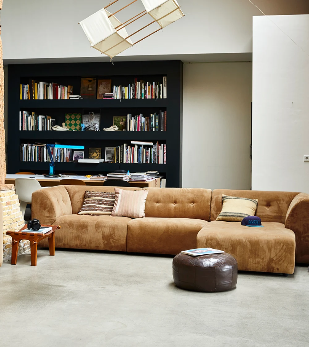 Banner_sofá_modular_vint_hkliving sofá modular vint en pana marrón de hkliving