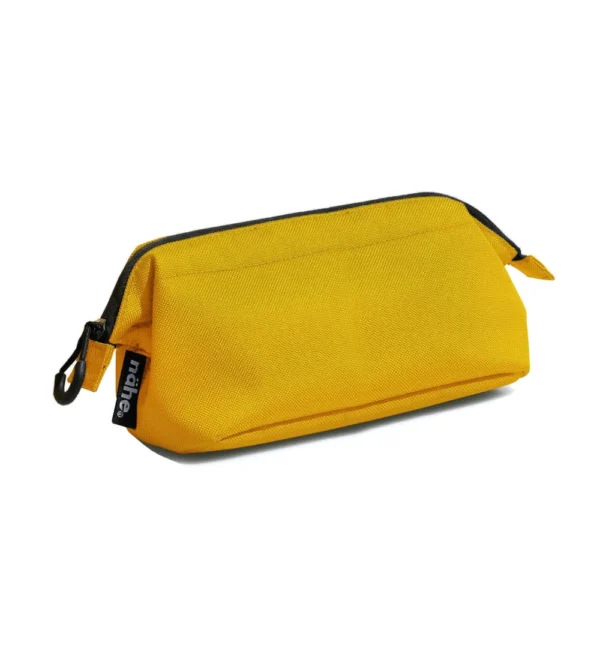 neceser de viaje para gadgets amarillo hecho en japón de nähe