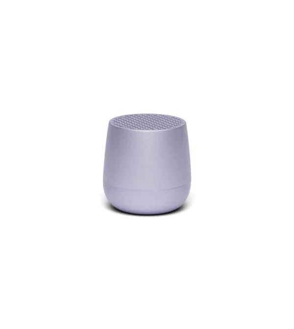 mini altavoz bluetoth portátil de Lexon color lavanda