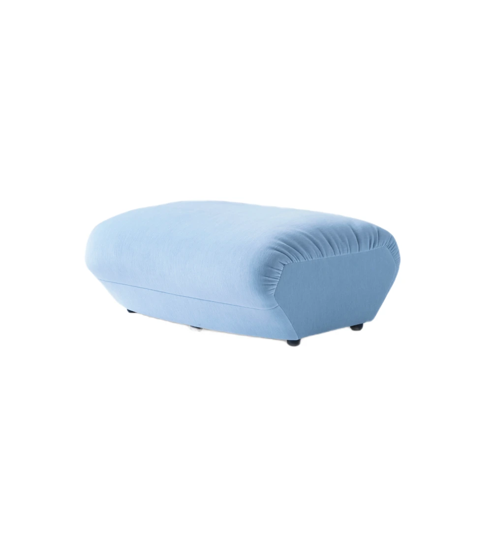 puf Hi Lo de &Tradition con diseño contemporáneo de formas suaves y asiento tapizado.