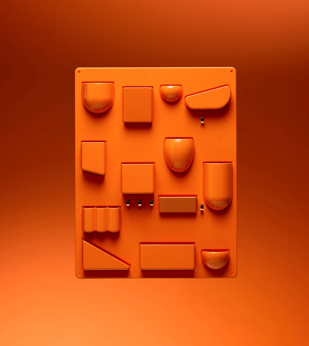 organizador de escritorio Uten.sillo II de Vitra en color naranja mandarina