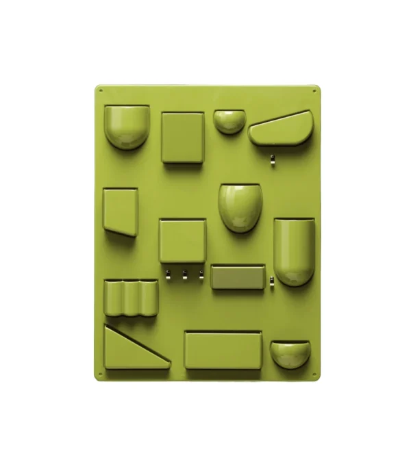 organizador de escritorio Uten.sillo II de Vitra en color verde oliva dorada